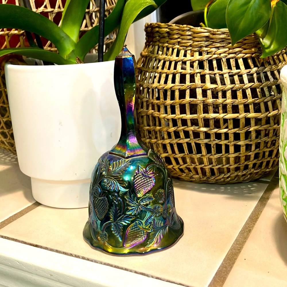 Fenton? Carnival Glass Bell